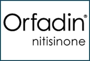 Image of the Orfadin Nitisinone label